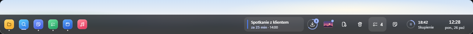 Dock w stylu Szkło
